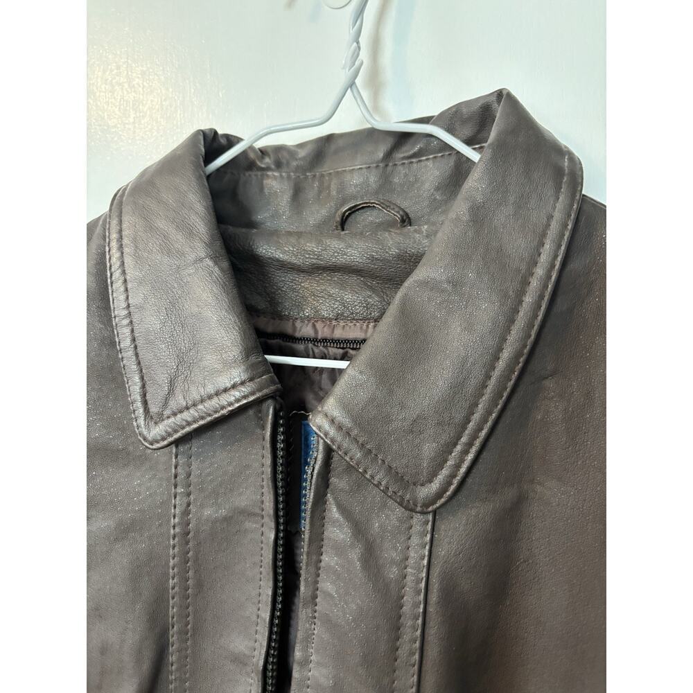 Vintage Towncraft Dark Brown Bomber Jacket - Picture 4 of 5